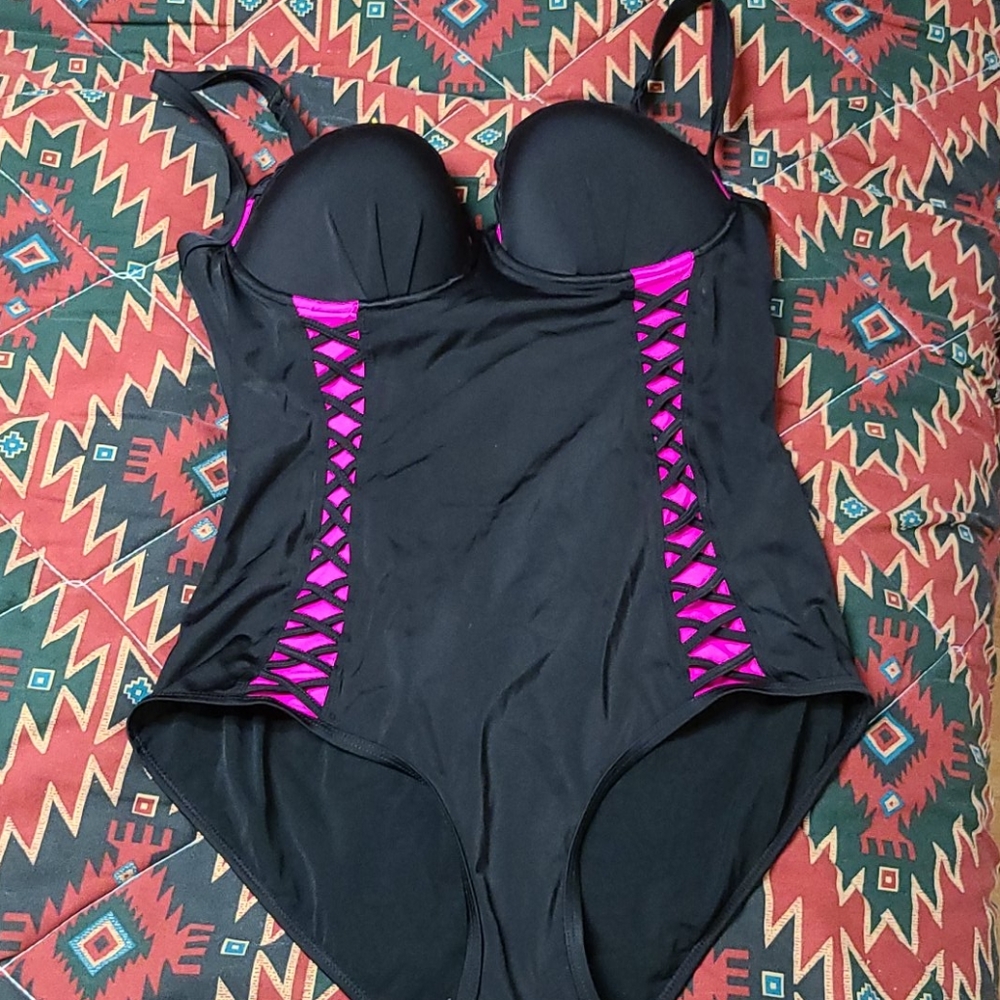 Torrid swimsuit with corset style